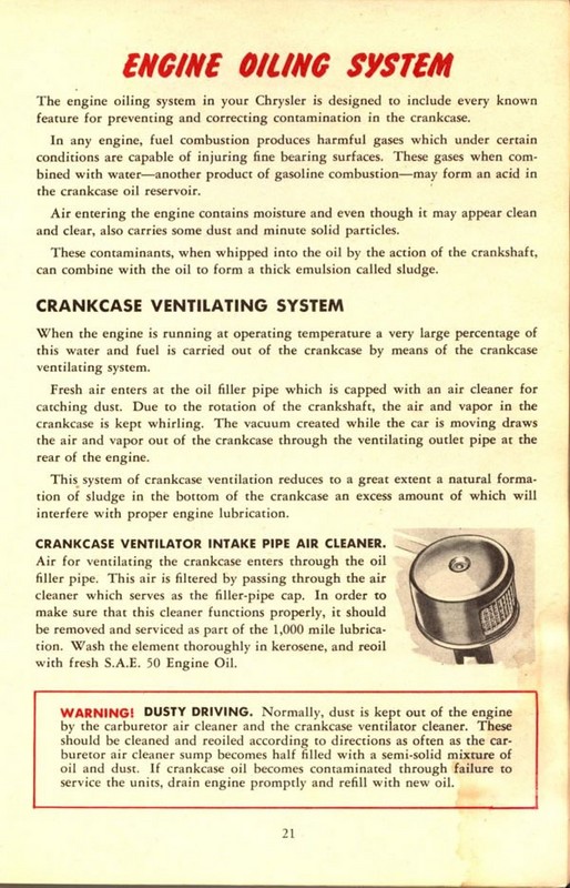 1946 Chrysler Owners Manual Page 17